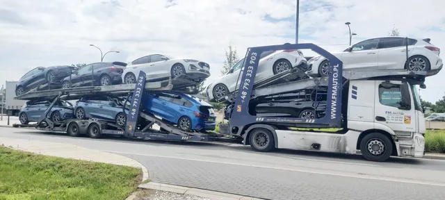 Dziewięć aut na jednym zestawie