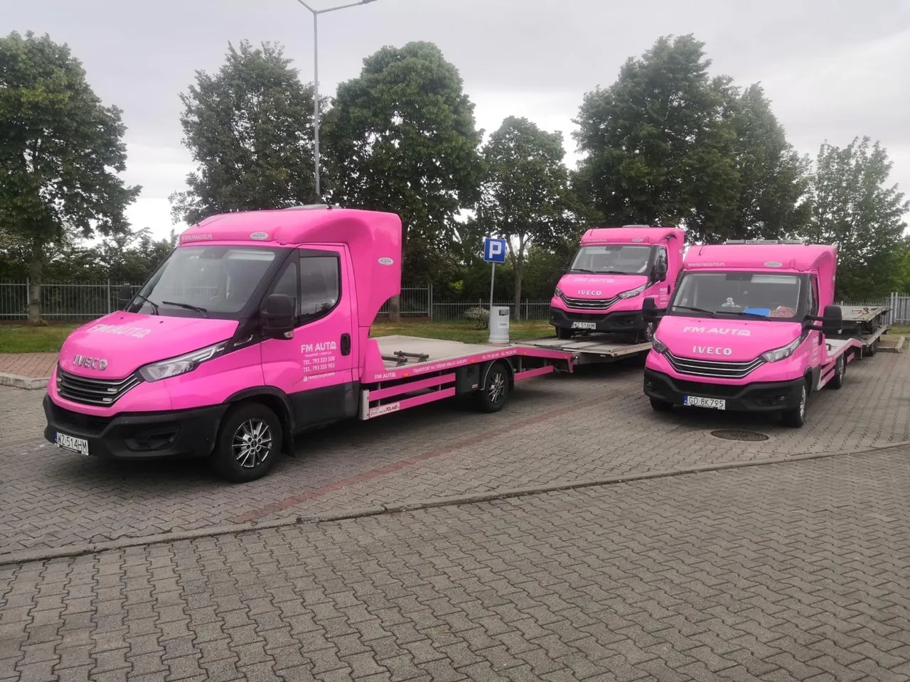 Różowe autolawety FM AUTO 3,5 t