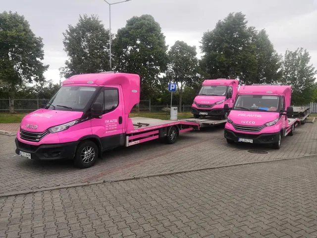 Różowe autolawety 3,5 t FM AUTO